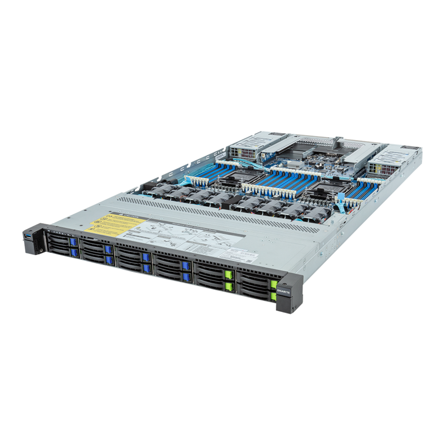 

Серверная платформа Gigabyte R183-S92, 2xSocket4677, 32xDDR5, 12x2.5 HDD HS, 2xGLAN, AMI MegaRAC SP-X, Redundant 2x1600 Вт, 1U (R183-S92-AAV2), R183-S92