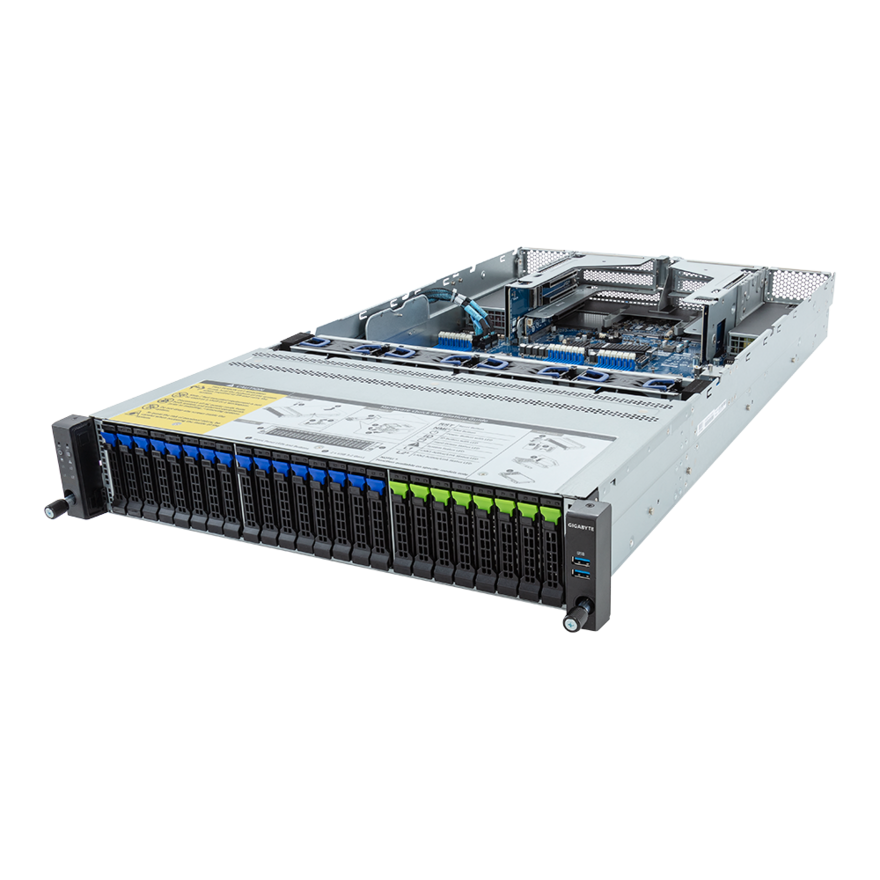 

Серверная платформа Gigabyte R283-Z92, 2xSocket SP5, 24xDDR5, 24x2.5 HDD HS, 3-PCI-E, 2xGLAN, AMI MegaRAC SP-X, Redundant 2x2000 Вт, 2U (R283-Z92-AAE2), R283-Z92