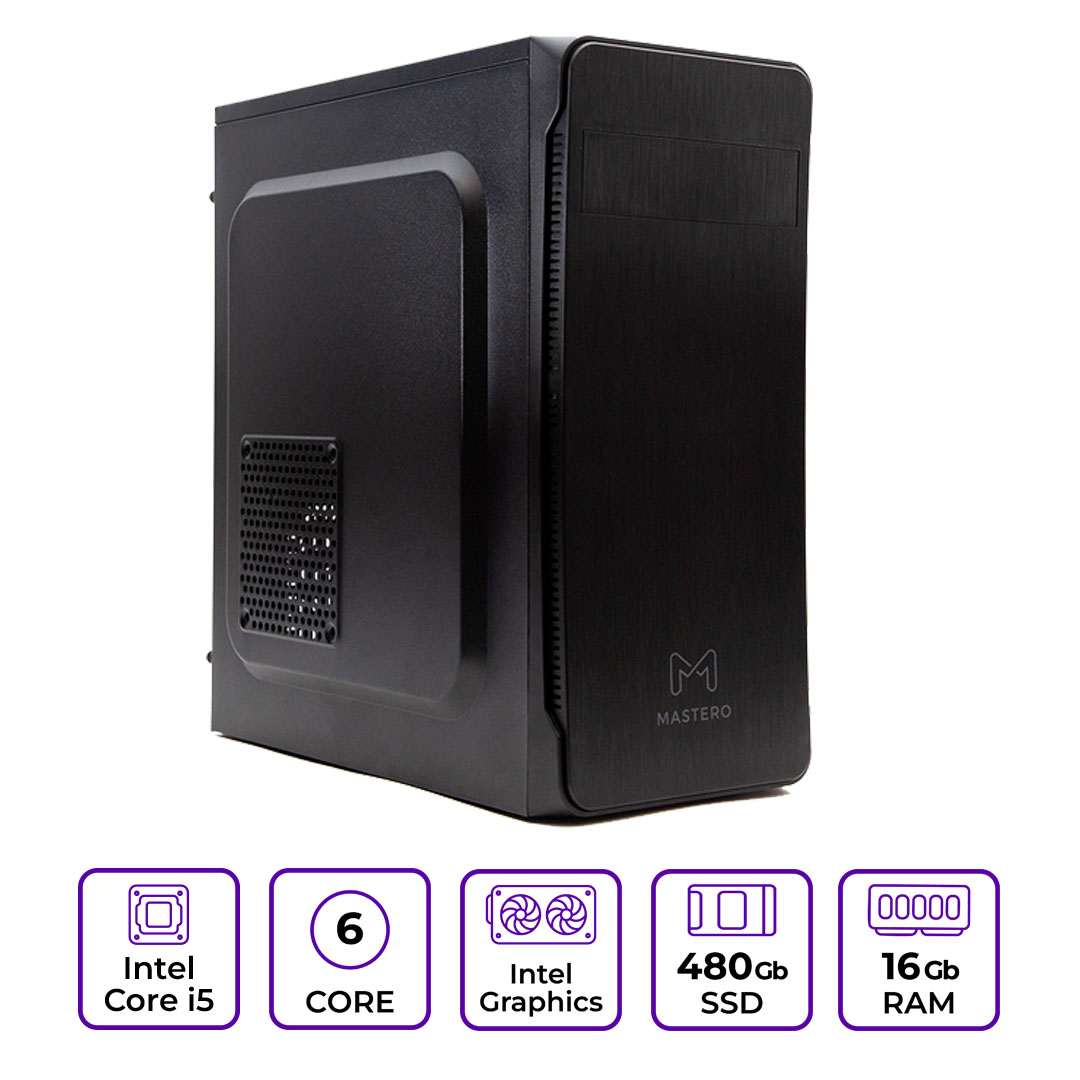 Системный блок Mastero Middle MT01 (MT01-I11400-16S480)