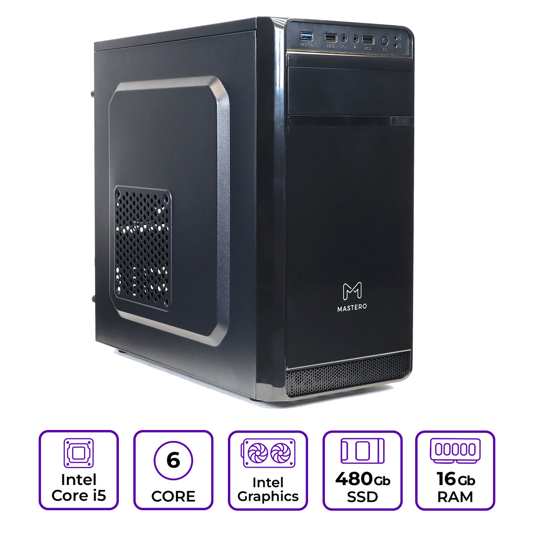 Системный блок Mastero Middle BCM08 (BCM08-I10400-16S480)