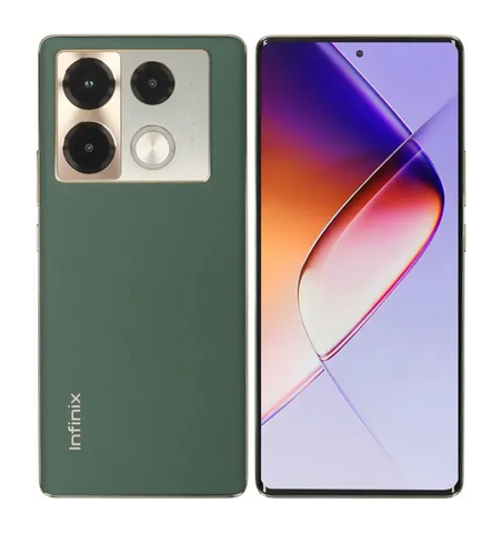 

Смартфон Infinix NOTE 40 PRO, 6.78" 2460x1080 AMOLED, MediaTek Helio G99, 12Gb RAM, 256Gb, 3G/4G, NFC, Wi-Fi, BT, 3xCam, 2-Sim, 5000 мА⋅ч, USB Type-C, Android 13, зеленый, NOTE 40 PRO