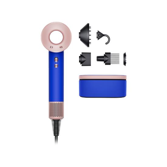 

Фен Dyson Supersonic HD07 1.6 кВт, режимов: 4, насадок: 5, синий/румяный (460555-01), HD07