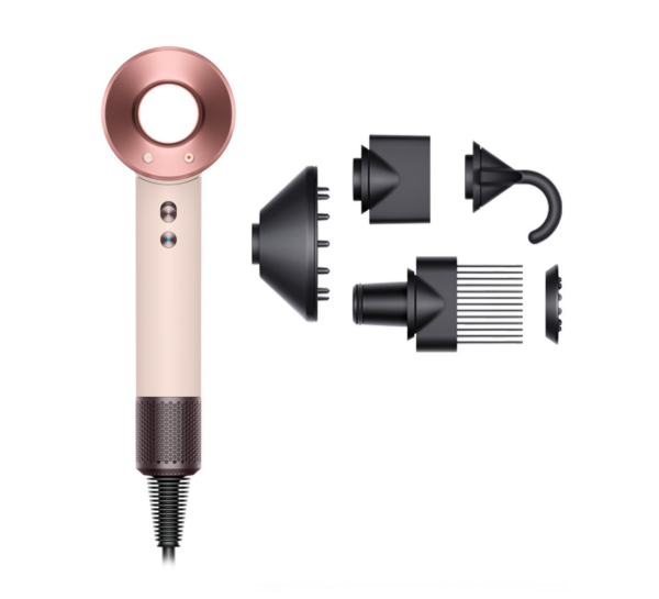 

Фен Dyson Supersonic HD07 1.6 кВт, режимов: 4, насадок: 5, розовый/светло-розовый (453981-01), HD07