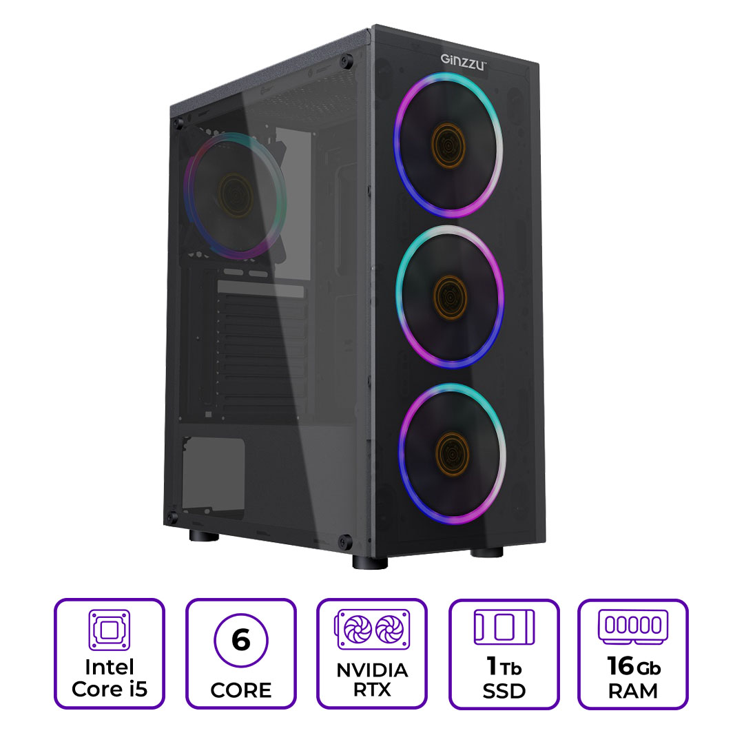 Системный блок Mastero Gaming SL05 (SL05-I12400-16S1000-3070)