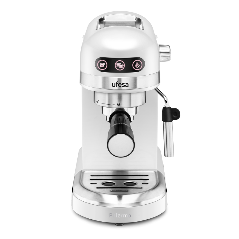 Кофеварка рожковая Ufesa PALERMO WHITE, 1.35 кВт, 1.5 л