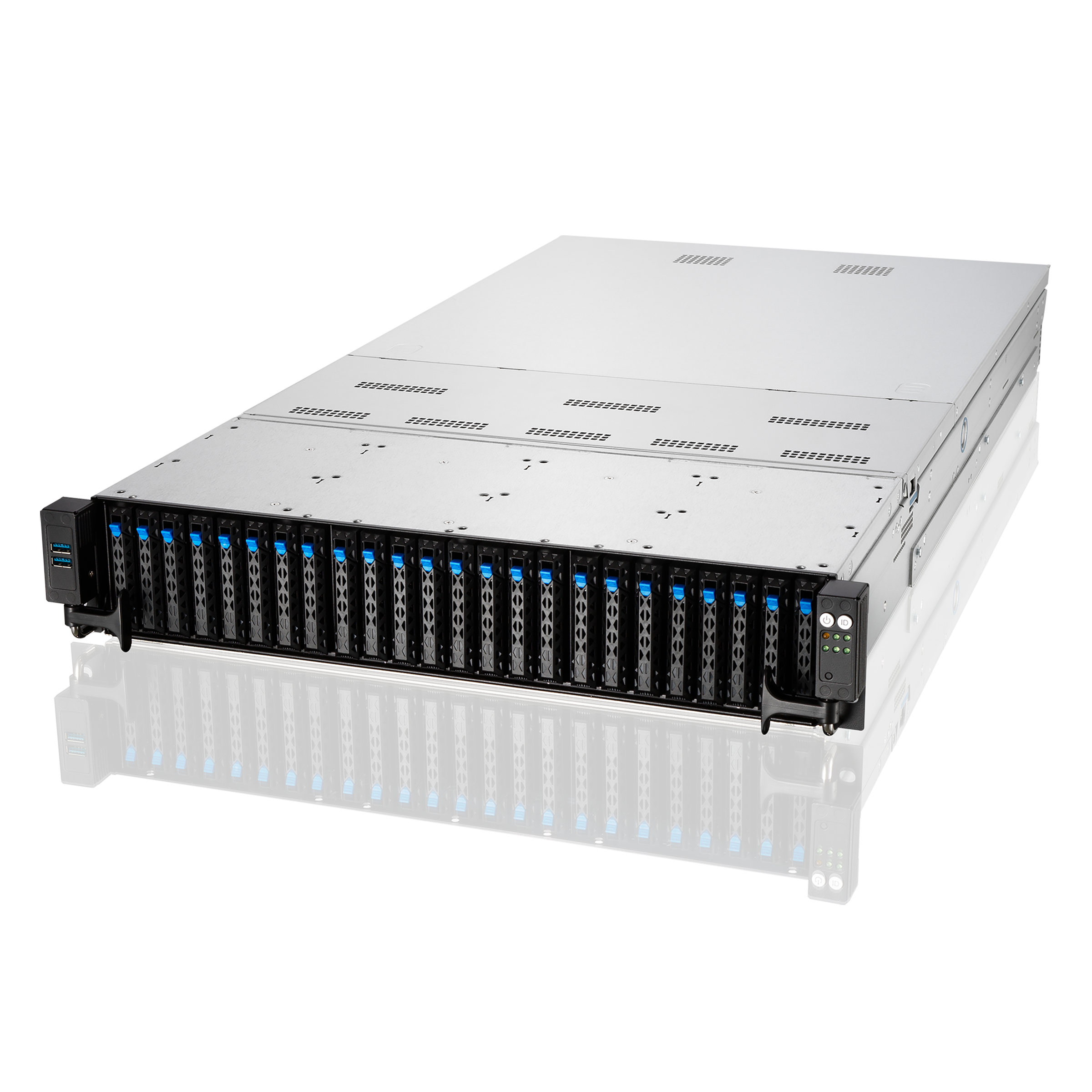 Серверная платформа ASUS RS720A-E11-RS24U, 2xSocket SP3, 32xDDR4, 24x2.5 HDD HS, Redundant 2x1600 Вт 2U (90SF01G3-M00XR0)