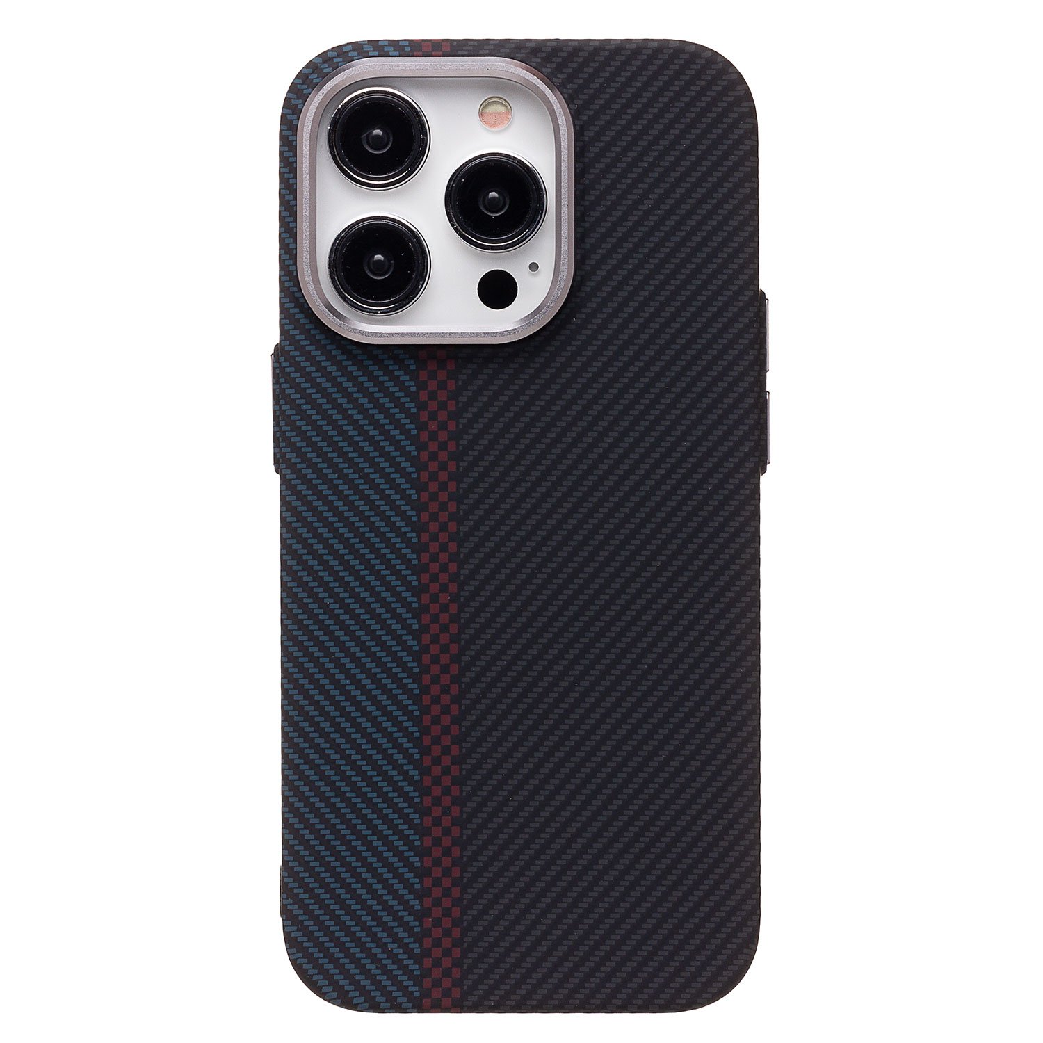 

Чехол-накладка Luxo Creative PC для смартфона Apple iPhone 14 Pro, TPU, черный/синий 120 (230960)