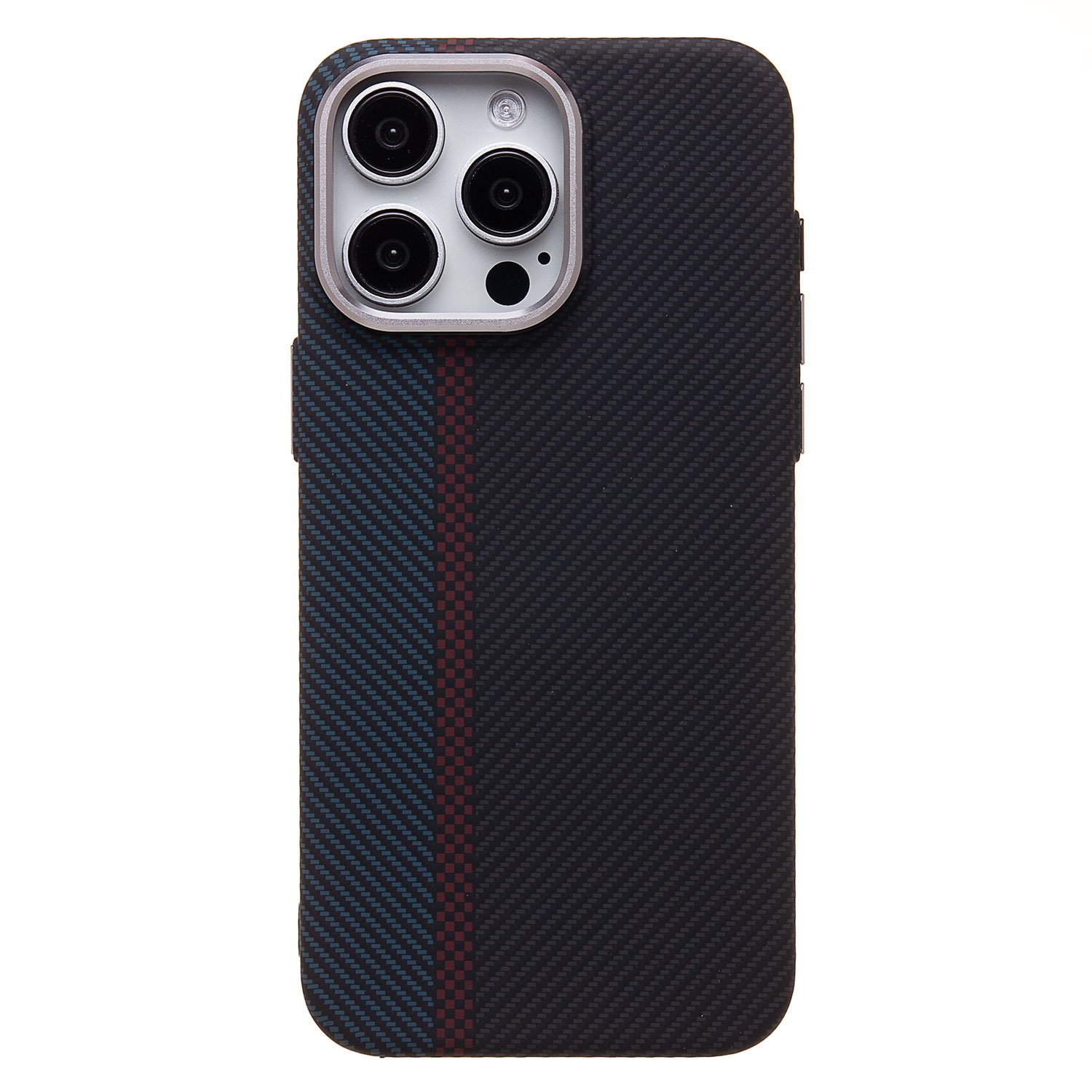 

Чехол-накладка Luxo Creative PC для смартфона Apple iPhone 15 Pro Max, TPU, черный/синий 120 (230952)