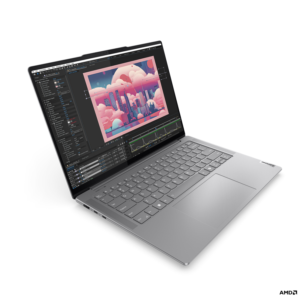 

Ноутбук Lenovo Yoga Pro 7 14AHP9 14.5" IPS 3072x1920, AMD Ryzen 7 8845HS 3.8 ГГц, 16Gb RAM, 1Tb SSD, W11, серый (83E3001PRU), 14AHP9