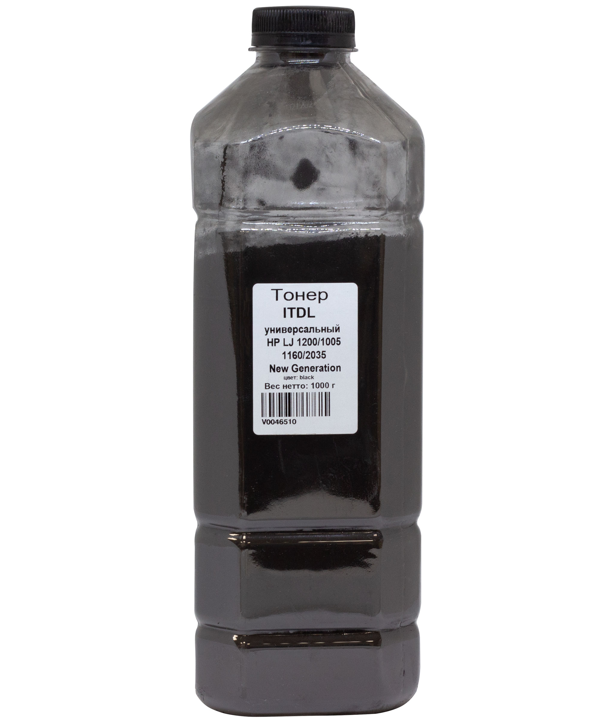 Тонер ITDL, канистра 1 кг, черный, совместимый для LJ 1200/LJ 1005/LJ 1160/LJ 2035, New Generation (1762101)