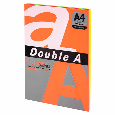 

Бумага A4 80 г/м² 100 листов, микс интенсив Double A Эвкалипт интенсив (115122)