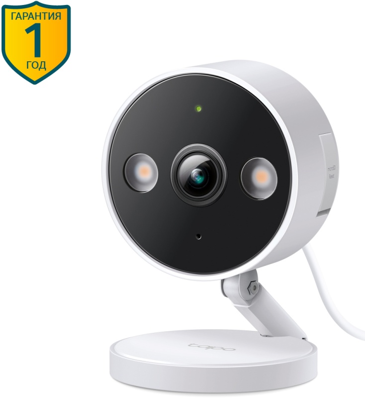 

IP-камера TP-Link Tapo C120 3.18 мм, настольная, 4 Мпикс, CMOS, до 2560x1440, до 20 кадров/с, ИК подсветка 10м, WiFi, белый (Tapo C120), C120
