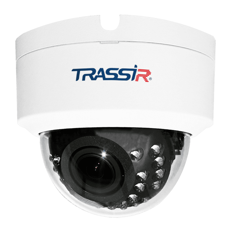 

IP-камера Trassir ECO TR-D2D2 v3 2.7 мм - 13.5 мм, купольная, 2 Мпикс, CMOS, до 1920x1080, до 25 кадров/с, ИК подсветка 25м, POE, -10 °C/+50 °C, белый (TR-D2D2 v3 2.7-13.5), TR-D2D2 v3