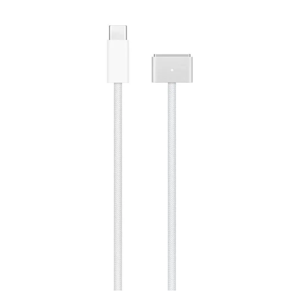 

Кабель USB 2.0 Type-C(m)-MagSafe 3, 2 м, белый, Apple (MLYV3FE/A), Серебристый