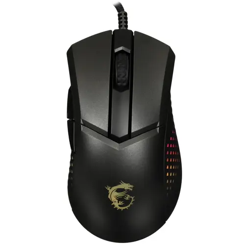 Мышь проводная MSI Clutch GM51 , 6400dpi, оптическая светодиодная, USB, черный (S12-0402190-C54)