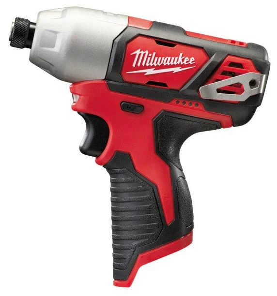 Винтоверт Milwaukee M12 BID-0, аккумуляторный, ударный, 112 нм, шестигранный (1/4HEX), Li-Ion, 12 В, 800 г (4933441955) поставляется без аккумуляторов и зарядного устройства