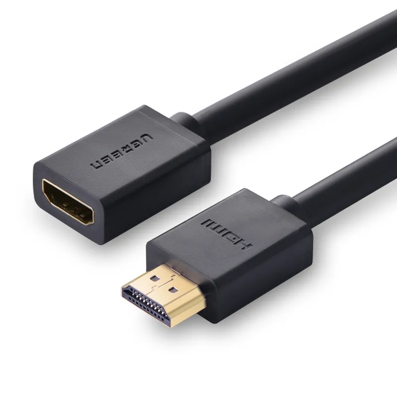 

Кабель HDMI(19M)-HDMI(19F) 4K, экранированный, 50 см, черный UGREEN HD107 (10140), HD107