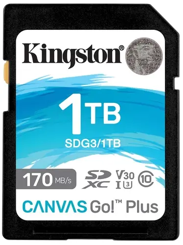 Карта памяти 1Tb microSDXC Kingston Canvas Go! Plus Class 10 UHS-I U3 V30 A2 (SDG3/1TB)