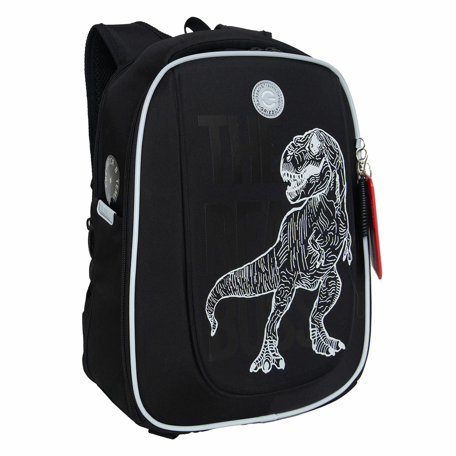 

Ранец GRIZZLY RAF T-rex, анатомическая, вентилируемая спинка, 2 отделения, черный (RAf-493-2/1)