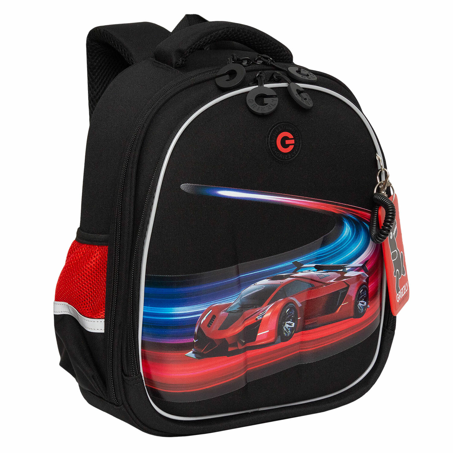 

Ранец GRIZZLY RAZ RACER, анатомическая, вентилируемая спинка, 2 отделения, красный/черный (RAz-487-12/1)