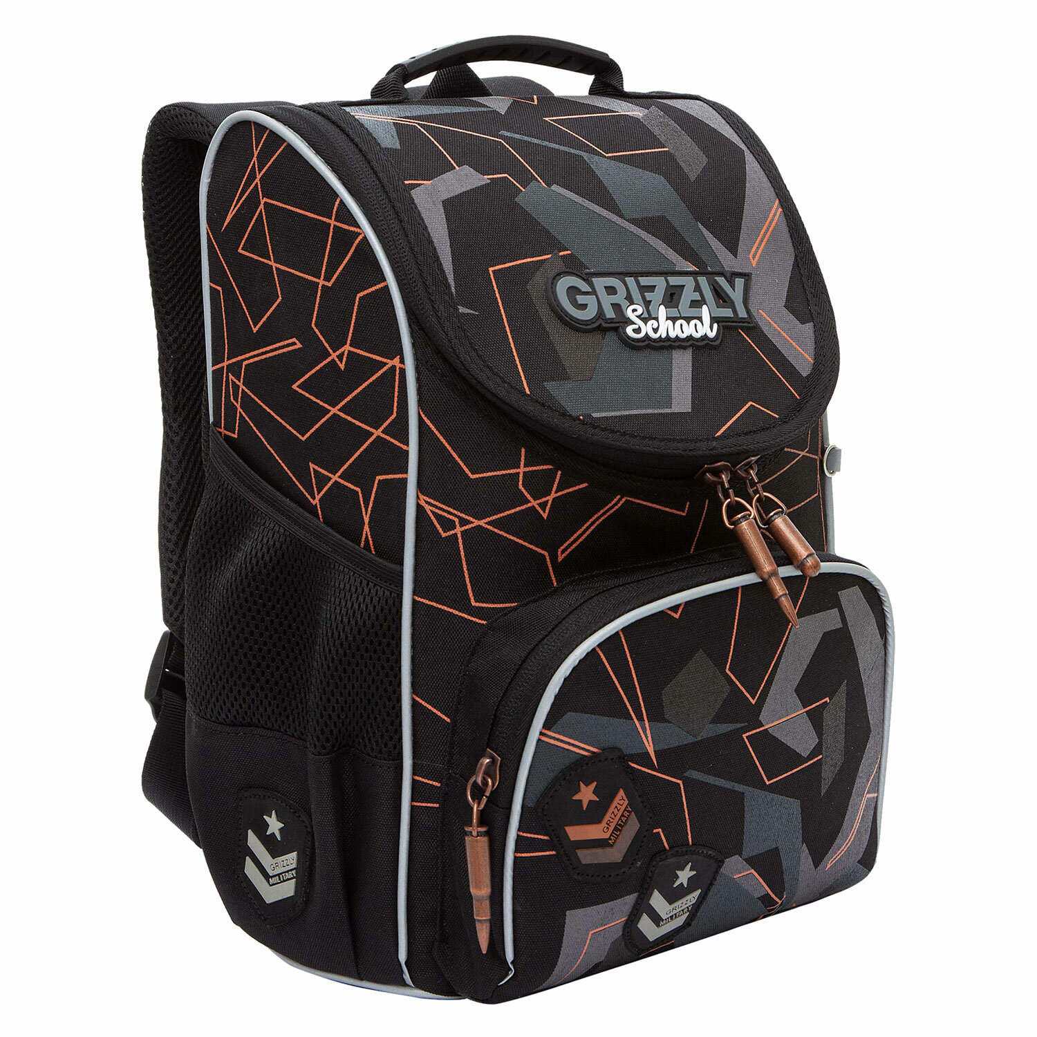 

Ранец GRIZZLY RAM SERIOUS, анатомическая, вентилируемая спинка, 1 отделение, черный (RAm-485-6/1)