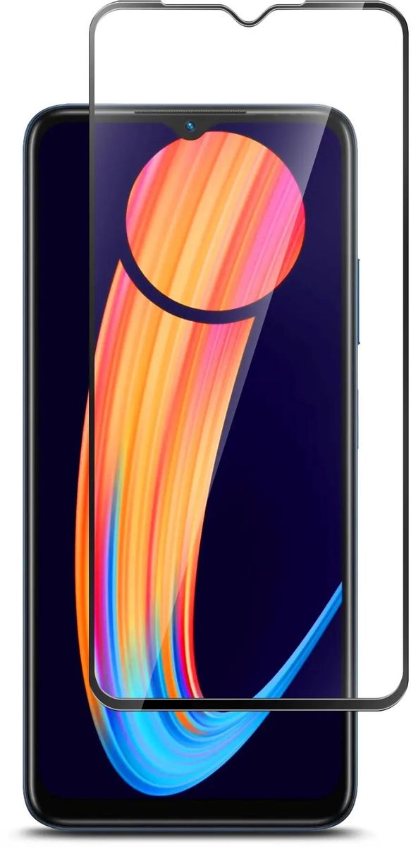 

Защитное стекло BoraSCO для экрана смартфона Infinix, Full Screen/Full Glue, поверхность матовая, черная рамка, 2.5D (71739)