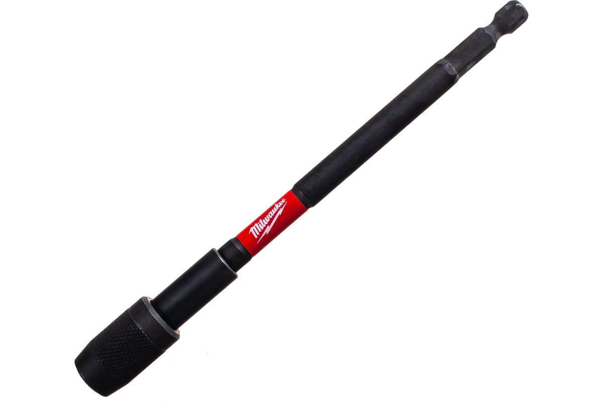 

Держатель для бит Milwaukee Shockwave, 152 мм, магнитный наконечник, для бит с хвостовиком 1/4", механический фиксатор, 1 шт., (4932471824)