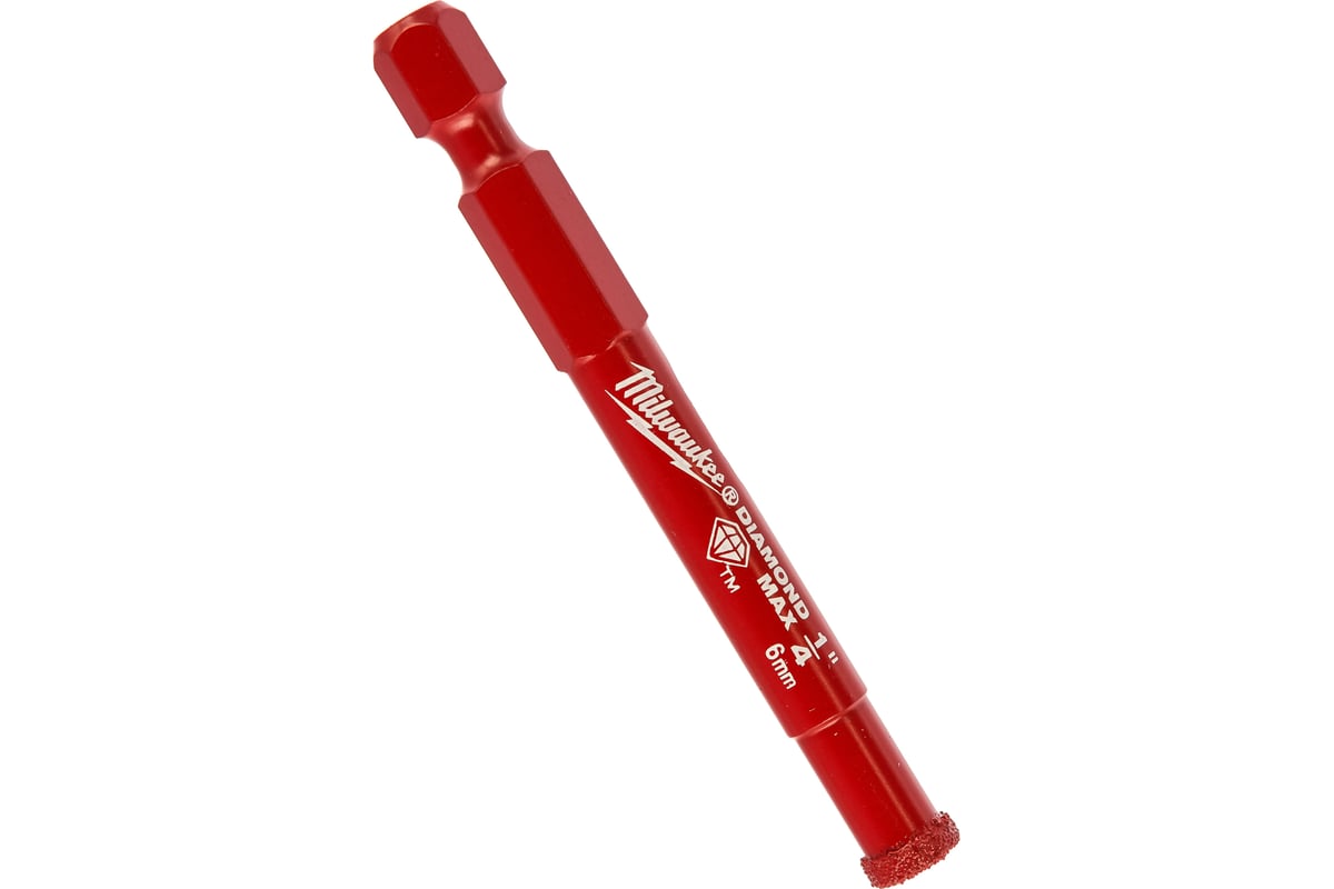 

Коронка Milwaukee Diamond Plus ⌀ 6 мм, хвостовик: шестигранный (1/4HEX - E), алмазная, стекло, кафель (49560505)