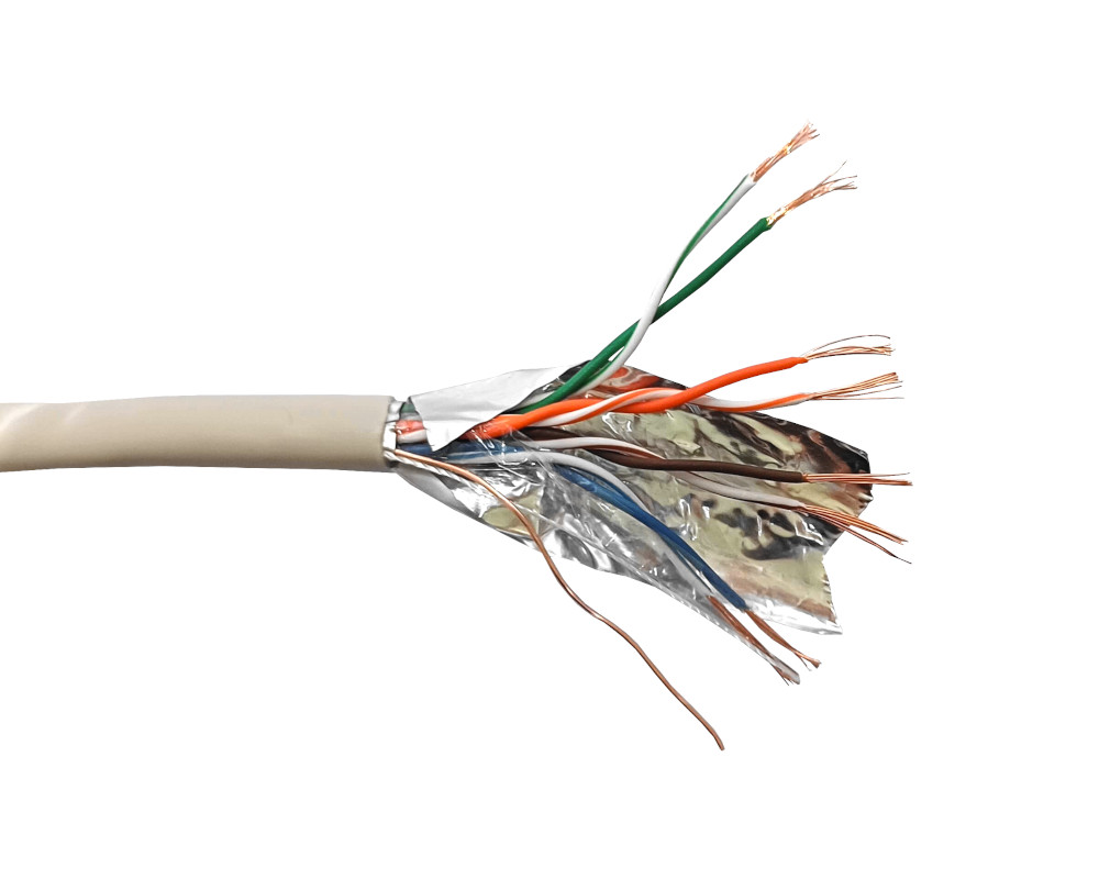 

Витая пара FTP кат.5e, 4 пары, CU, 305м., внутренний, многожильный, PVC, серый, NETKO Optima Silver (N.FTP-68659.05E.0B), Optima Silver