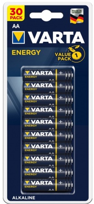 

Батарея Varta Energy, AA (LR6), 1.5V, 30 шт.