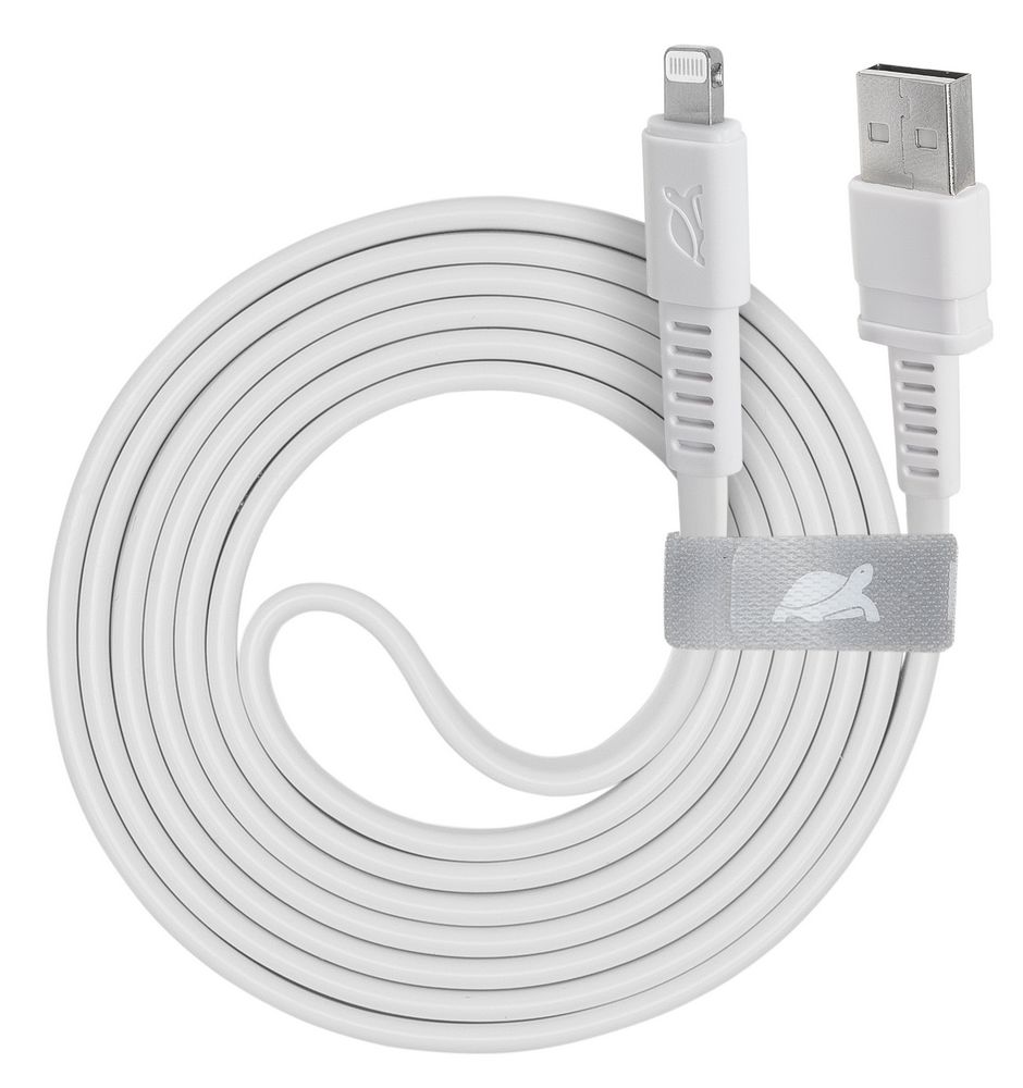

Кабель USB-Lightning 8-pin, 2.4А, 1.2 м, белый, RivaCase PS6008 WT12 (4260709011561), PS6008 WT12