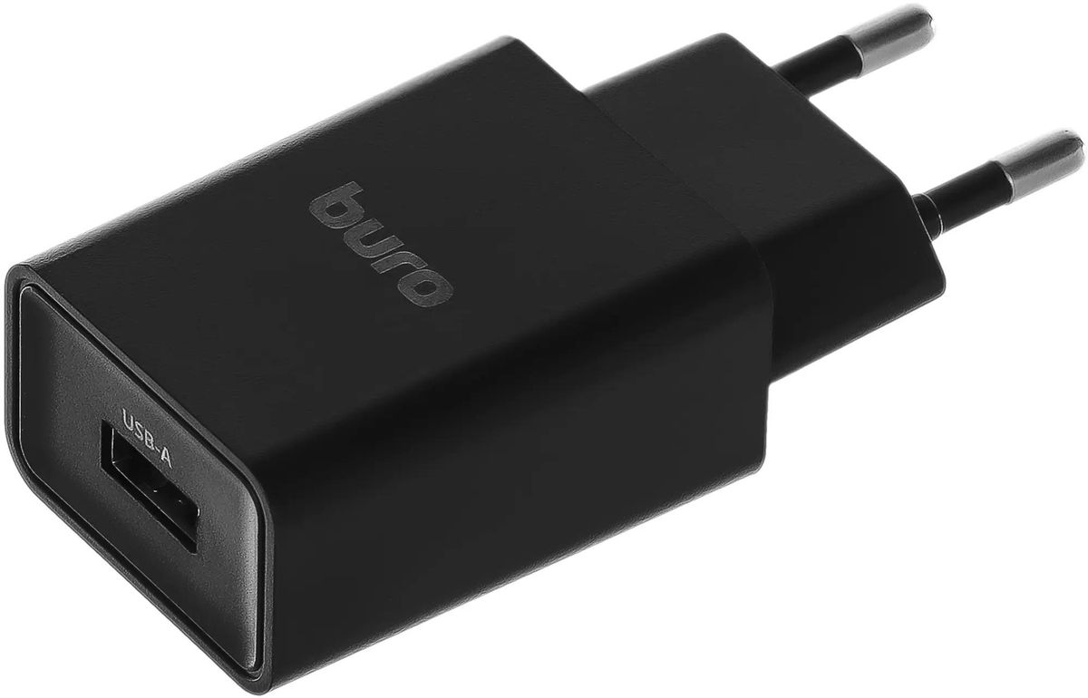 

Сетевое зарядное устройство Buro BUWA1 10.5 Вт, USB, EU, черный (BUWA10S100BK), BUWA1