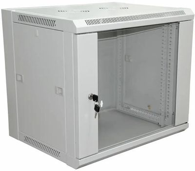 

Шкаф телекоммуникационный настенный 9U 600x600 мм, стекло/металл, серый, Rexant (04-2221)