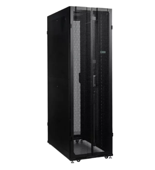 Шкаф телекоммуникационный напольный 42U 600x1200 мм перфорация черный SYSTEME ELECTRIC Uniprom UR3300 UR3300 400300₽