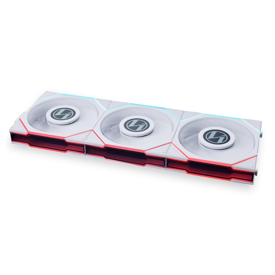 

Комплект вентиляторов Lian Li UNI Fan TL LCD 120, 120x125мм мм, 1900rpm, 27 дБ, 4-pin PWM, 3шт, белый, ARGB подсветка (UF_12TLLCD3W), TL LCD 120