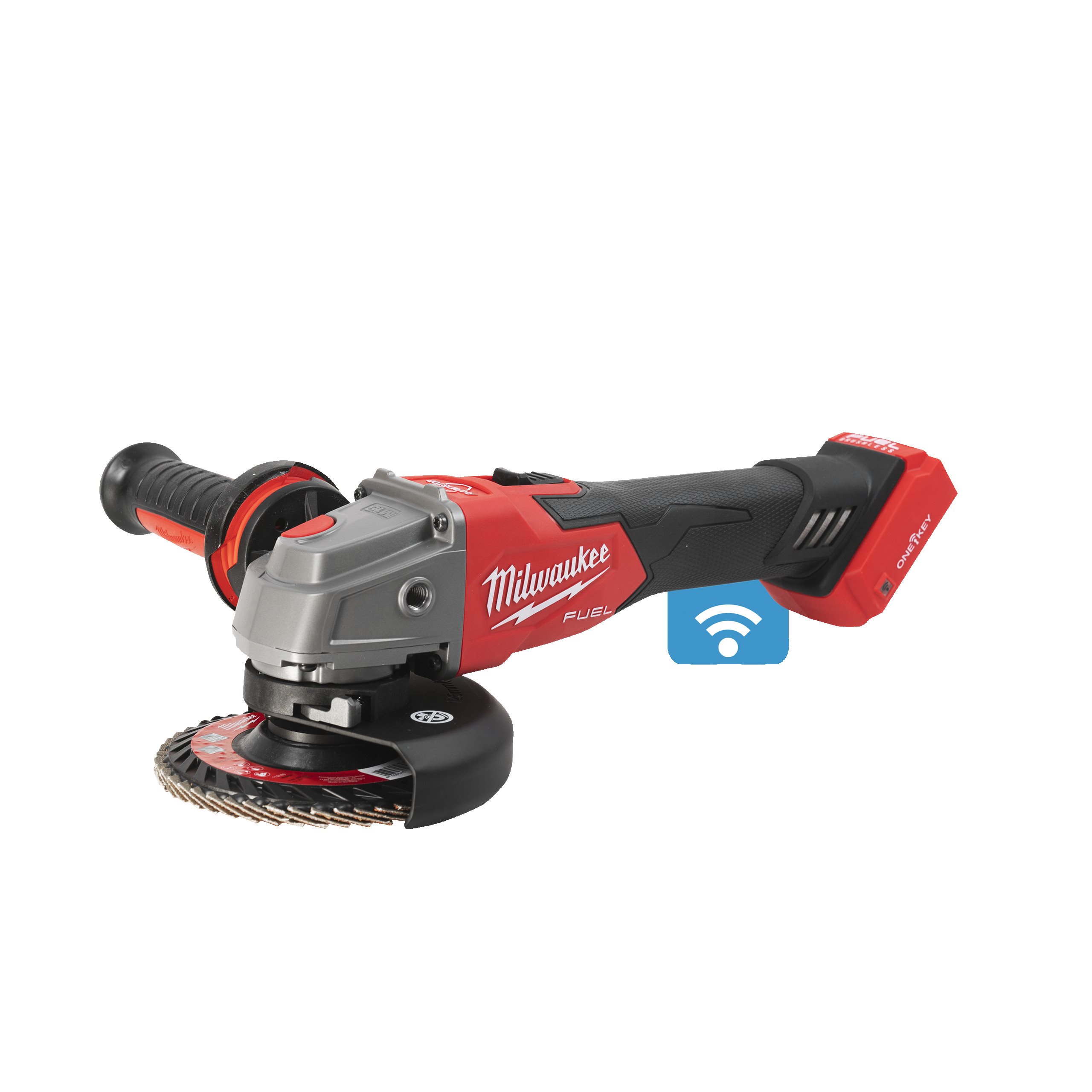 

УШМ (болгарка) Milwaukee M18 ONEFSAG125 XB-0X FUEL ONE-KEY, аккумуляторная, 12.5 см, 8500 об/мин, Li-Ion, 18 В, 2.7 кг (4933478433), поставляется без аккумуляторов и зарядного устройства, M18 ONEFSAG125 XB-0X FUEL ONE-KEY