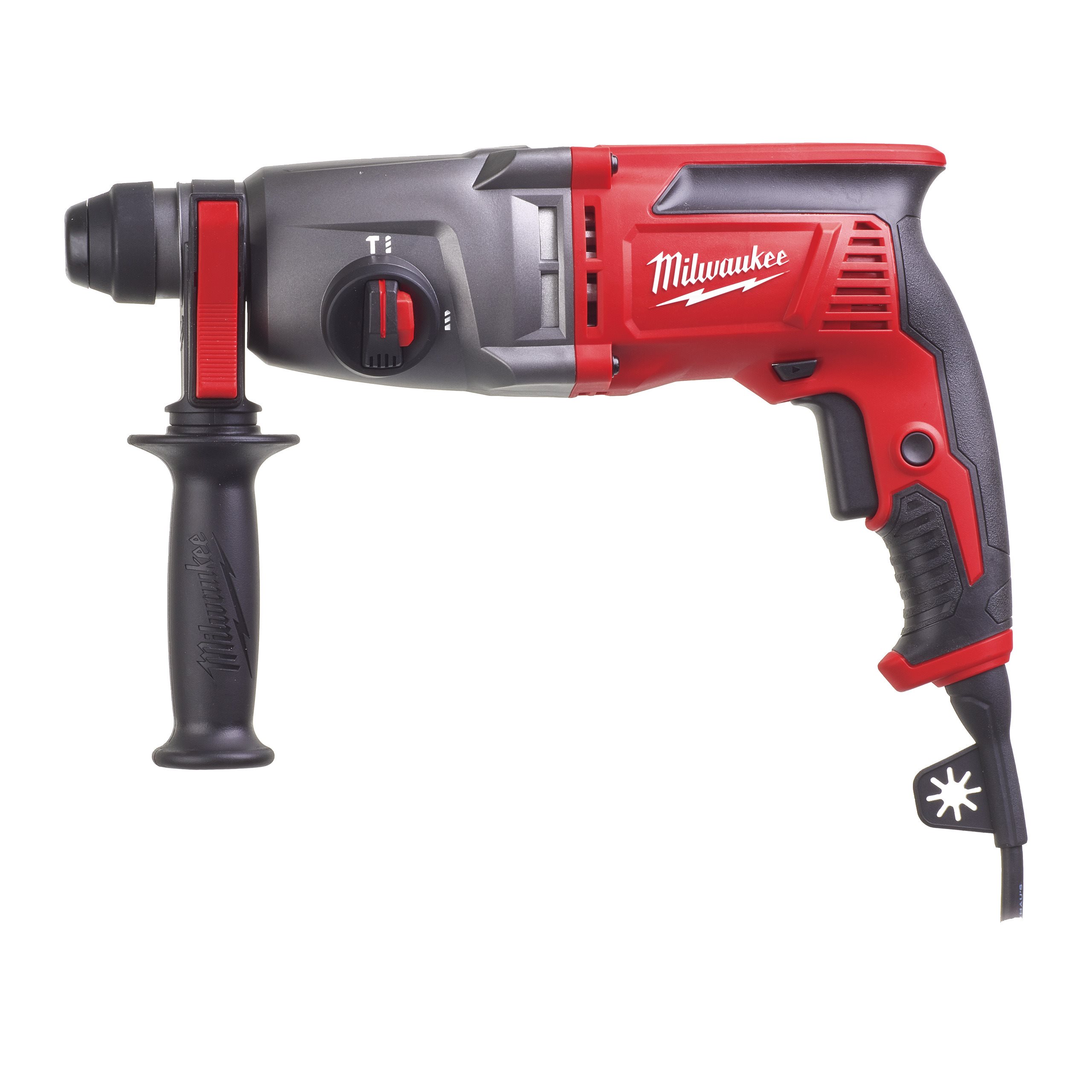 

Перфоратор Milwaukee PFH 26 T, сетевой, SDS-Plus, 800 Вт, 2.4 Дж, 1500 об/мин, 4500 уд/мин, пластиковый кейс, 2.4 кг (4933464581), PFH 26 T