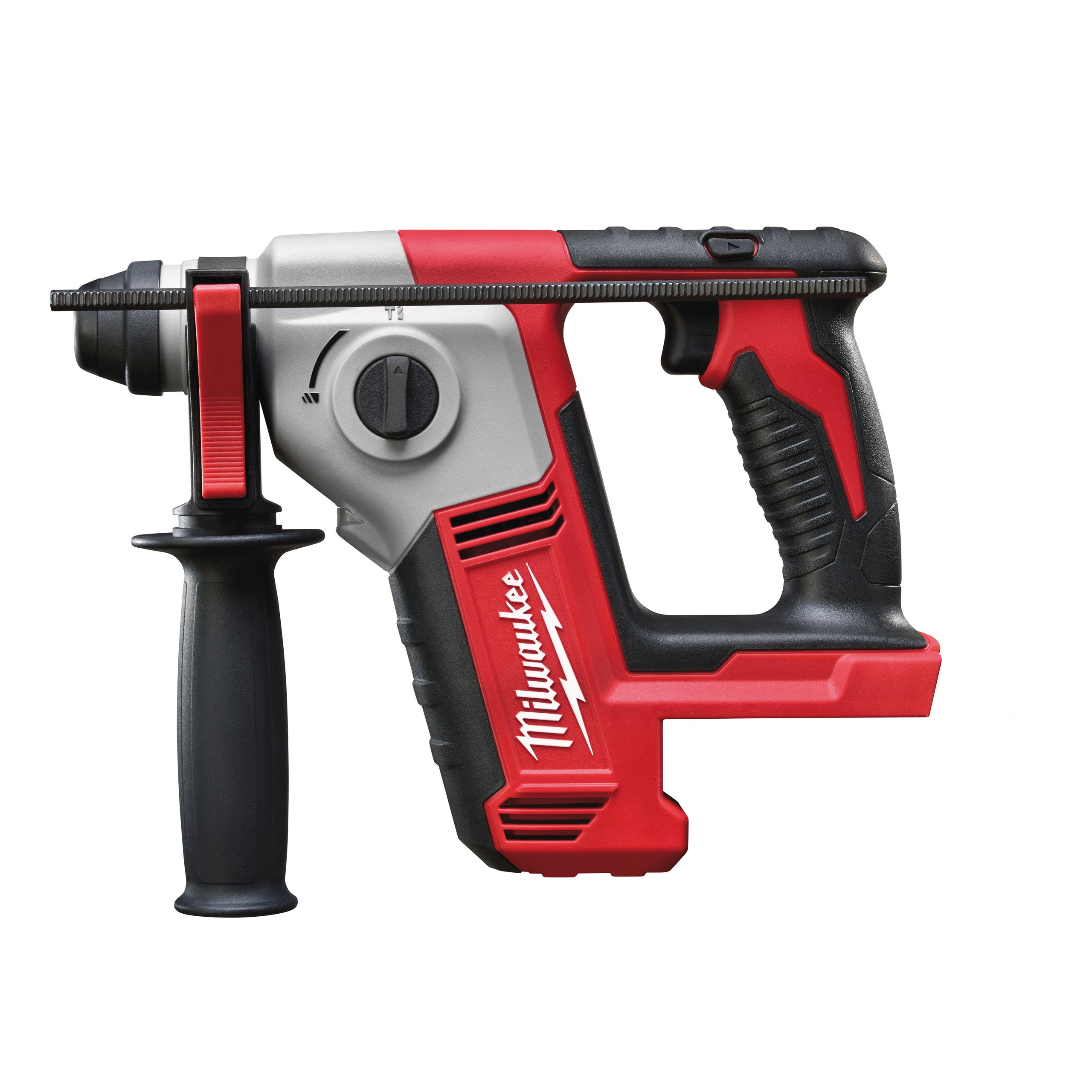 

Перфоратор Milwaukee M18 BH-0, аккумуляторный, SDS-Plus, 1.2 Дж, 1300 об/мин, 7000 уд/мин, 18V, Li-Ion, 2.5 кг (4933443320) поставляется без аккумуляторов и зарядного устройства, M18 BH-0