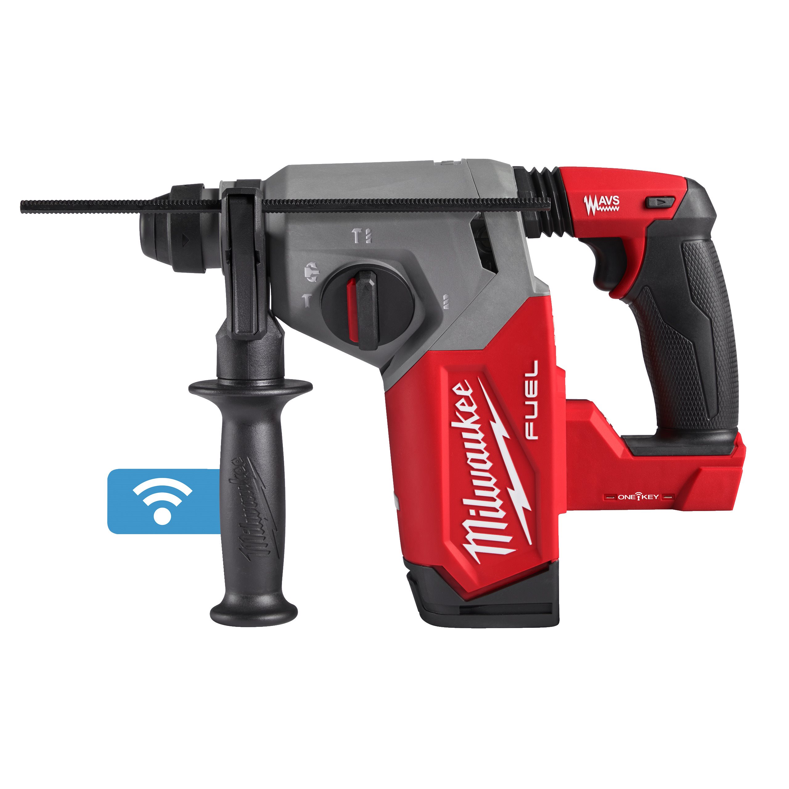 

Перфоратор Milwaukee M18 ONE FH-0 FUEL ONE-KEY, аккумуляторный, SDS-Plus, 2.5 Дж, 1330 об/мин, 4800 уд/мин, 18V, Li-Ion, 4.3 кг (4933478895) поставляется без аккумуляторов и зарядного устройства, M18 ONE FH-0 FUEL ONE-KEY