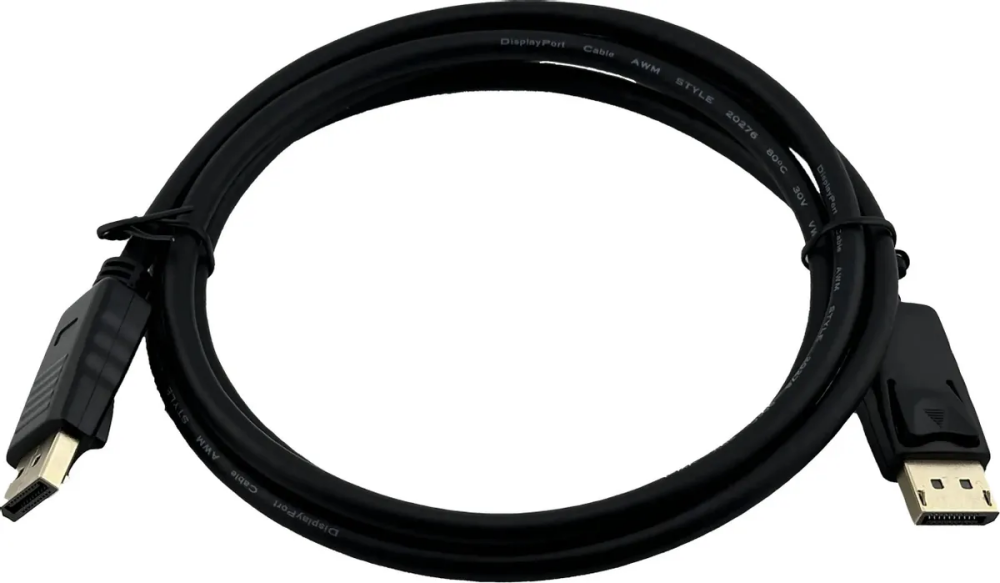 

Кабель DisplayPort (19M)-DisplayPort (19M) правый угол/верхний угол v2.0, 1.5 м, черный Buro (BU-DP2.0-1.5M)