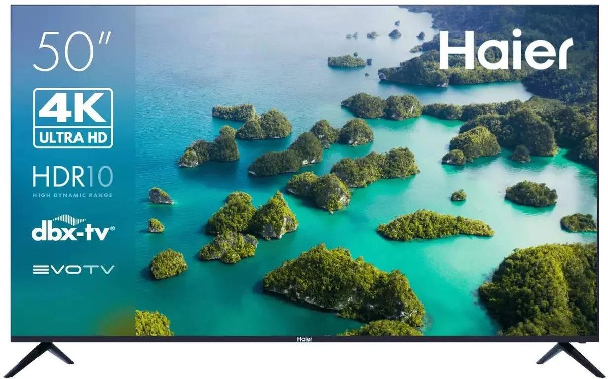 Телевизор 50" Haier DH1VLTD02RU, 3840x2160, черный