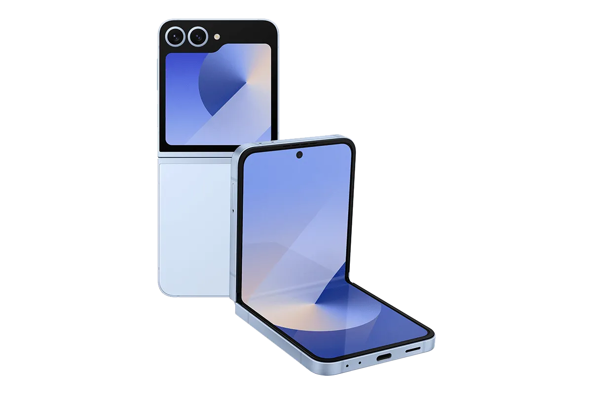 

Смартфон Samsung Galaxy Z Flip6, 6.7" 2640x1080 Dynamic AMOLED 2X, Qualcomm Snapdragon 8 Gen 3, 12Gb RAM, 256Gb, 3G/4G/5G, NFC, Wi-Fi, BT, 2xCam, 2-Sim, 4000 мА⋅ч, USB Type-C, Android 14, голубой (SM-F741BLBGCAU), Galaxy Z Flip6