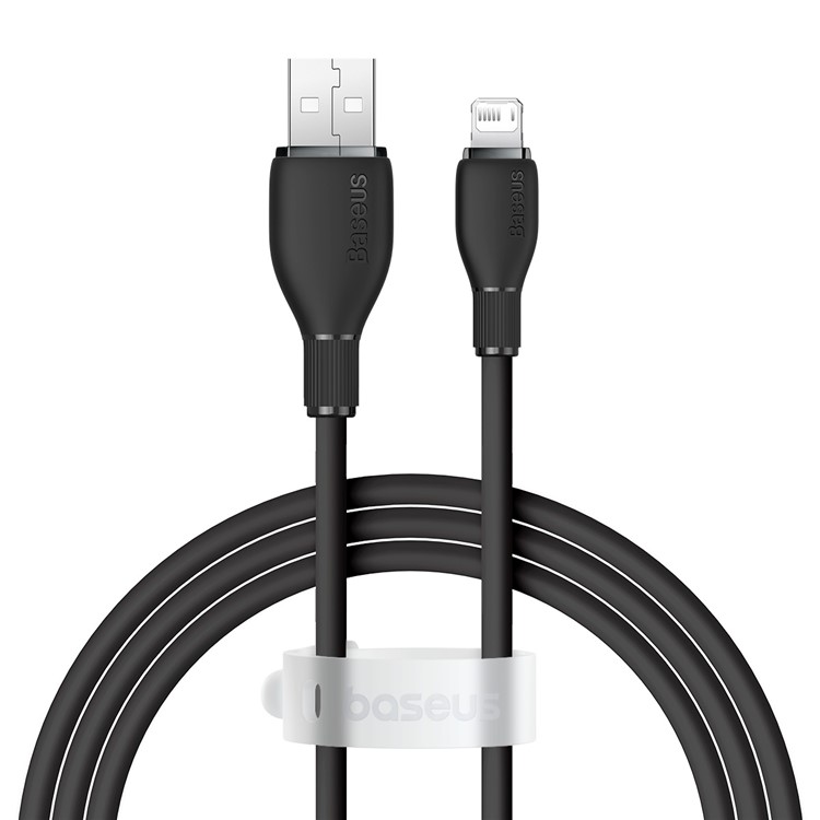 

Кабель USB-Lightning 8-pin, быстрая зарядка, 2.4А, 1.2 м, черный, Baseus Pudding (P10355700111-00)