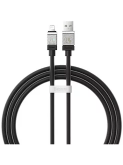 

Кабель USB-Lightning 8-pin, быстрая зарядка, 2.4А, 1 м, черный, Baseus CoolPlay (CAKW000401)