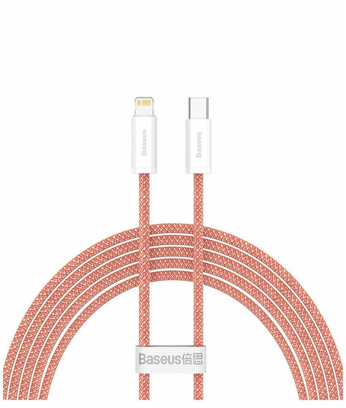 

Кабель USB Type-C-Lightning 8-pin, быстрая зарядка, 2.4А, 20 Вт, 2 м, оранжевый, Baseus Dynamic Series (CALD000107)