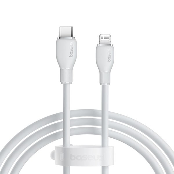 

Кабель USB Type-C-Lightning 8-pin, быстрая зарядка, 2.4А, 20 Вт, 1.2 м, белый, Baseus Pudding (P10355701221-00)