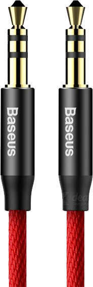 

Кабель Jack 3.5mm(M)-Jack 3.5mm(M), экранированный, 1.5 м, черный/красный Baseus Yiven M30 (CAM30-C91), M30