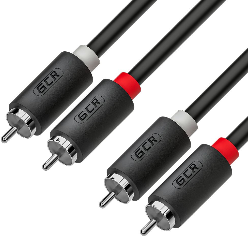

Кабель 2xRCA(M)-2xRCA(M), 50 см, черный Greenconnect (GCR-54122)