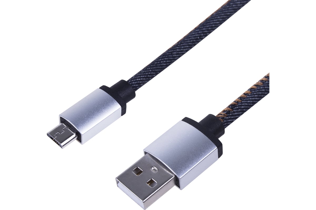 

Кабель USB 2.0(Am)-micro USB (m), 2.4А, 1 м, синий, REXANT (18-4242), Темно-синий
