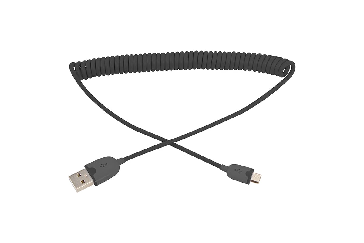 

Кабель USB 2.0(Am)-micro USB (m), 2.4А, 1 м, черный, REXANT (18-4300)
